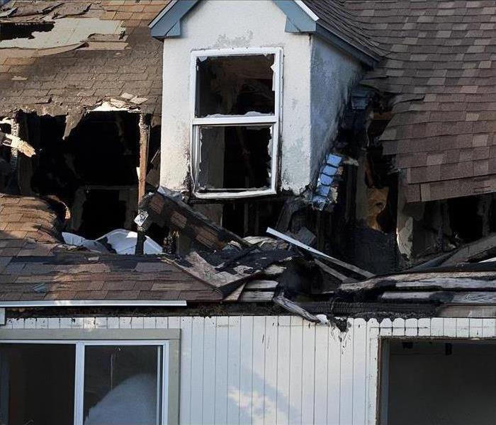Caved in Roof after a fire